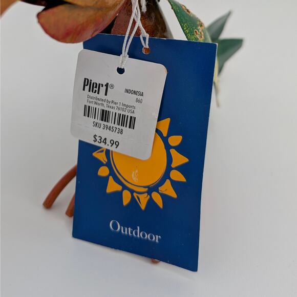 Garden Bird Metal Sculpture Pier 1 Parrot Cockatoo Decor Wacky Whimsical Art 12" - Picture 6 of 9